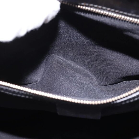 GUCCI GG Canvas Hand Bag Black Gold Auth SW1542 - Picture 13 of 16